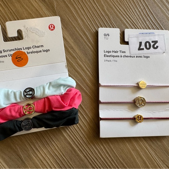 lululemon athletica Accessories - lululemon athletica Scrunchies and Hair Ties Set - Pink, Black, White